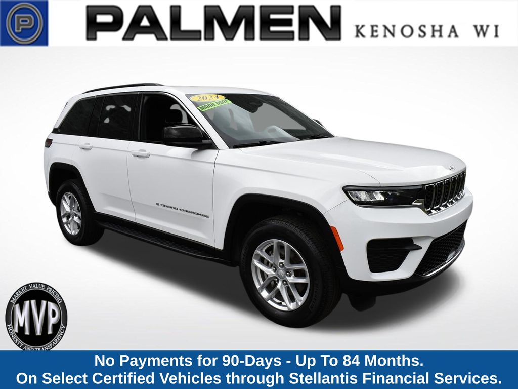 Bright White Clearcoat 2024 Jeep Grand Cherokee SUV / Crossover Four-Wheel Drive 8-Speed Automatic