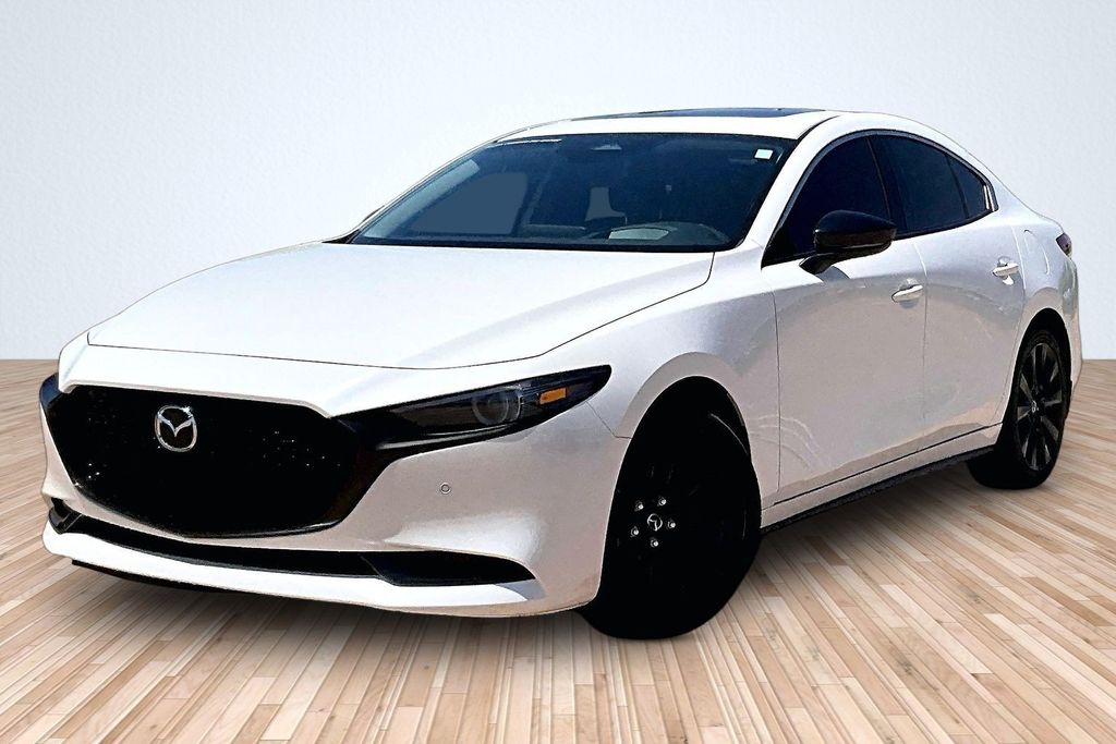 Snowflake White Pearl 2025 Mazda MAZDA3 Sedan All-Wheel Drive 6-Speed Automatic