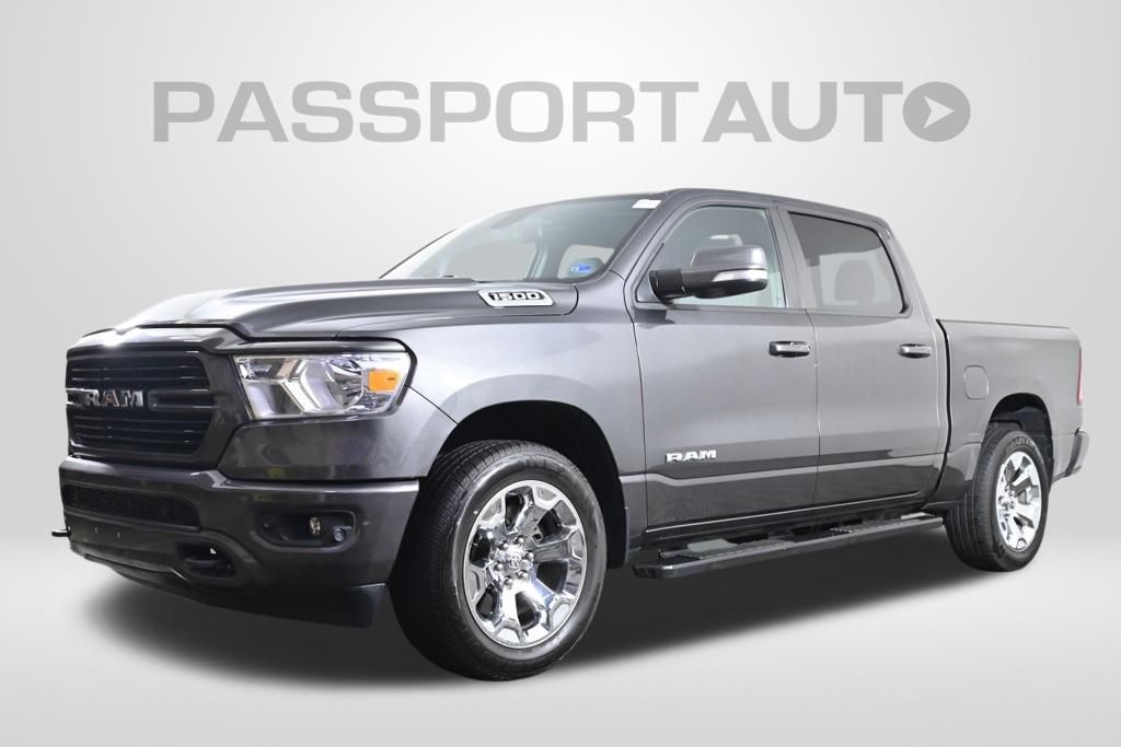 Gray (Granite Crystal Metallic Clearcoat) 2019 RAM 1500 Pickup Truck Four-Wheel Drive Automatic