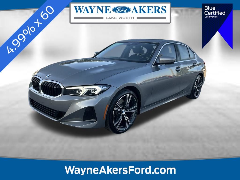 Skyscraper Gray Metallic 2024 BMW 3 Series Sedan Rear-Wheel Drive 8-Speed Automatic