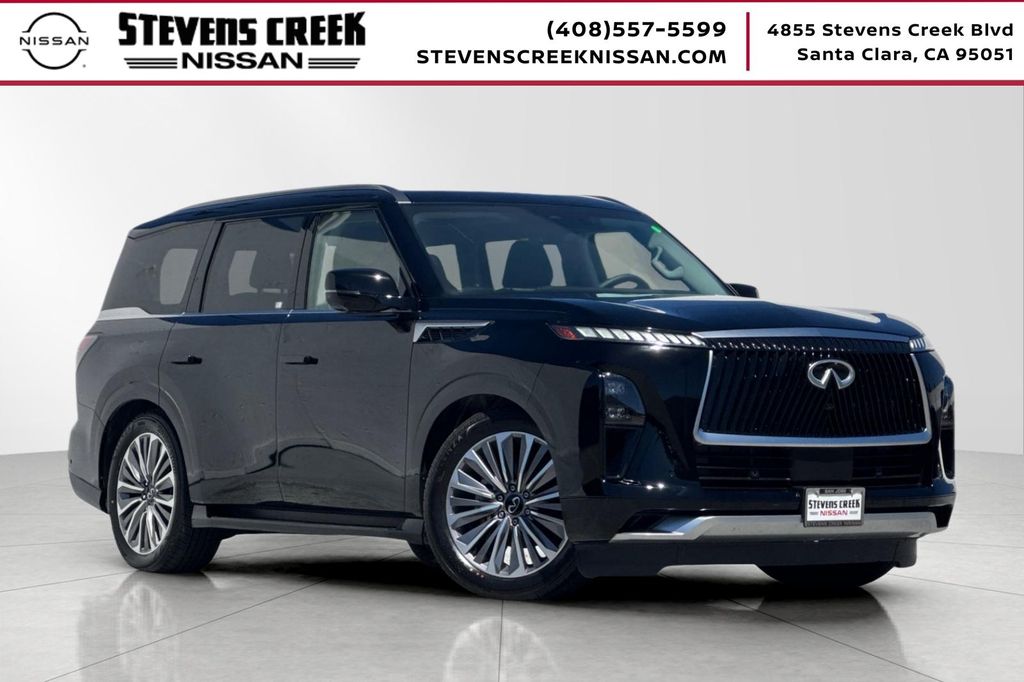 Black Obsidian 2025 INFINITI QX80 SUV / Crossover Rear-Wheel Drive 9-Speed Automatic