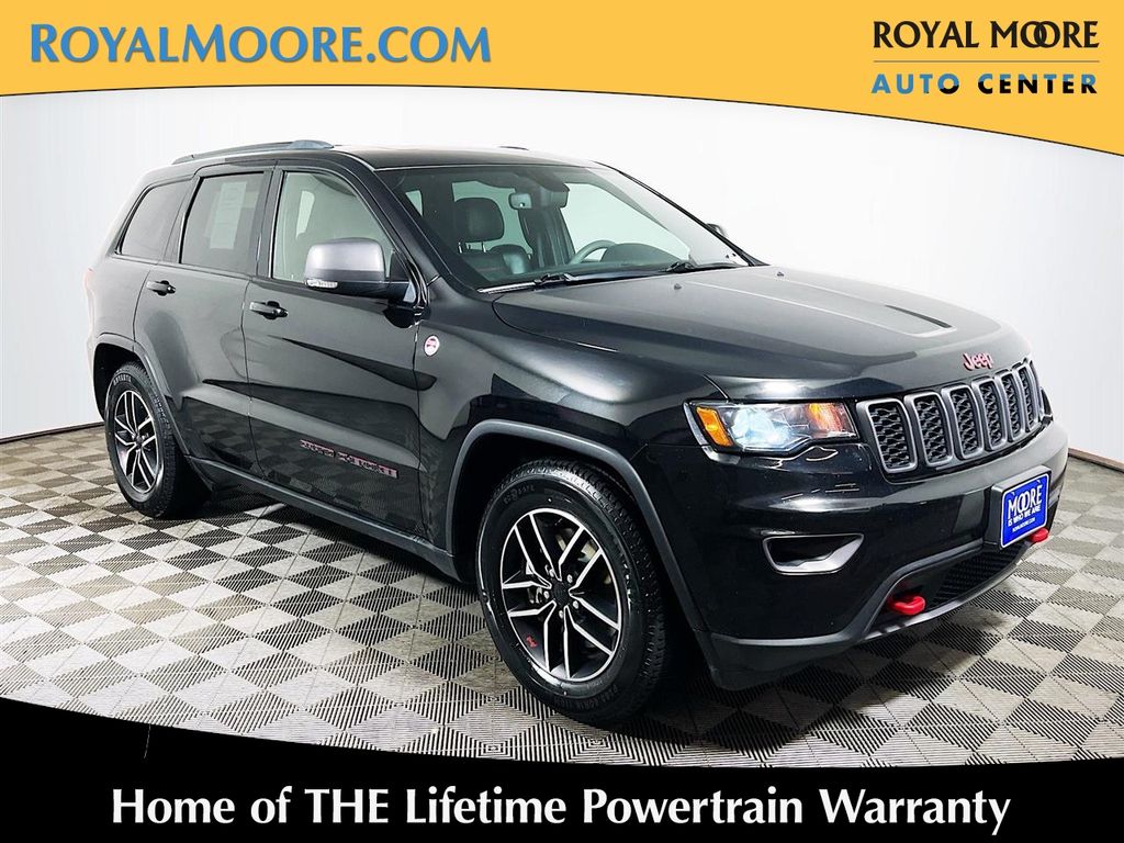 Diamond Black Crystal Pearlcoat 2021 Jeep Grand Cherokee SUV / Crossover Four-Wheel Drive 8-Speed Automatic