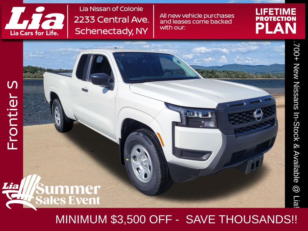 Glacier White 2026 Nissan Frontier Pickup Truck Four-Wheel Drive 9-Speed Automatic Overdrive