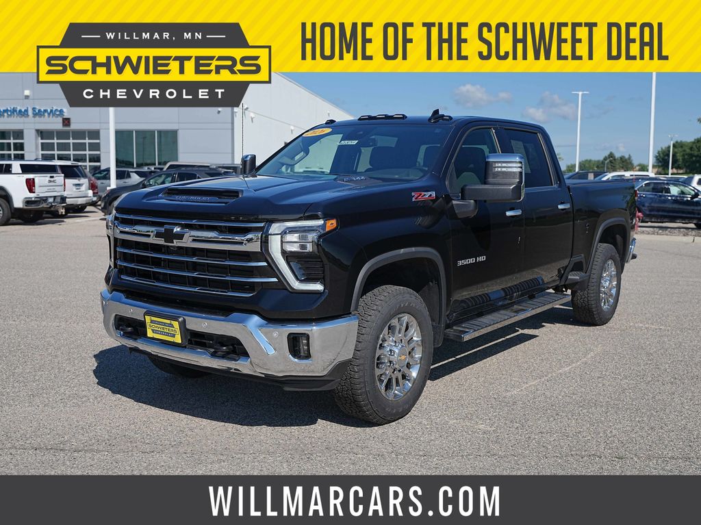 Black 2026 Chevrolet Silverado 3500HD Pickup Truck Four-Wheel Drive Automatic