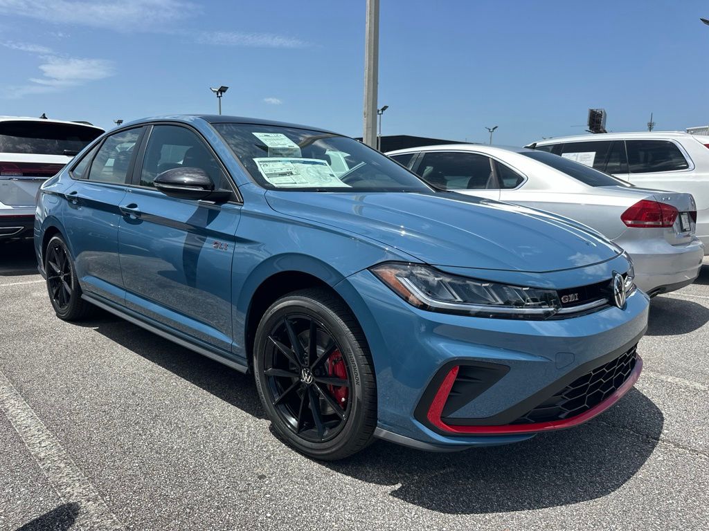 Monterey Blue Pearl w/Deep Black Roof 2026 Volkswagen Jetta GLI Sedan Front-Wheel Drive 6-Speed Manual