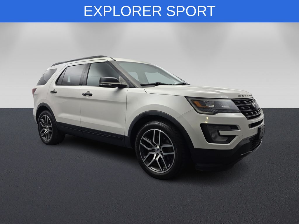 White Platinum Metallic Tri-Coat 2017 Ford Explorer Sport AWD SUV / Crossover All-Wheel Drive 6-Speed Automatic