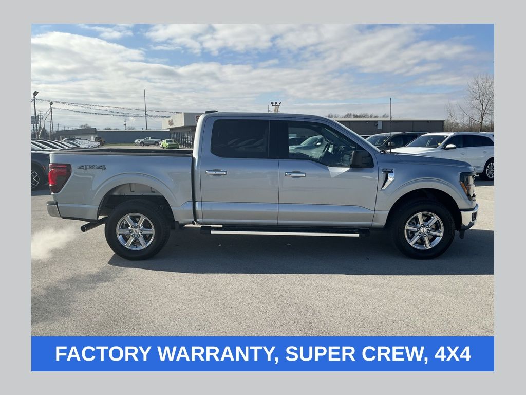 Iconic Silver Metallic 2025 Ford F-150 Pickup Truck Four-Wheel Drive Automatic