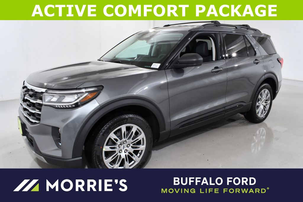 Gray Metallic 2026 Ford Explorer Active AWD SUV / Crossover All-Wheel Drive Automatic