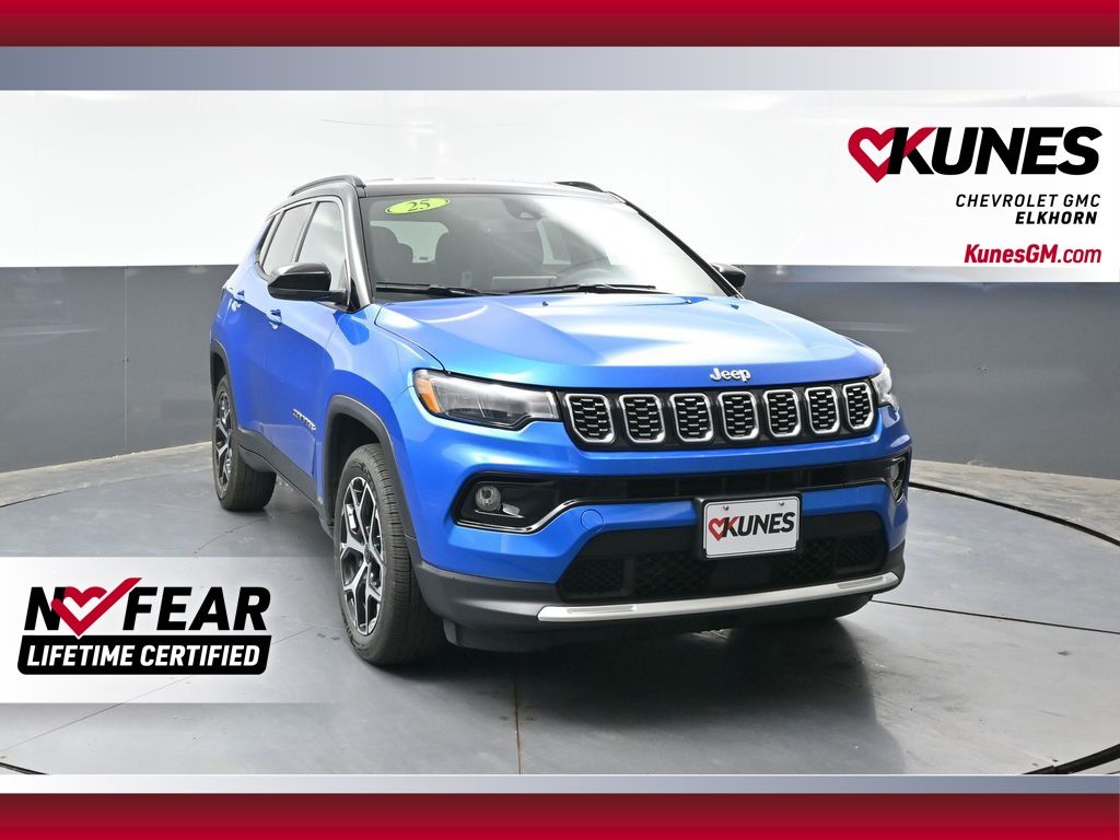 Hydro Blue Pearlcoat 2025 Jeep Compass SUV / Crossover Four-Wheel Drive 8-Speed Automatic
