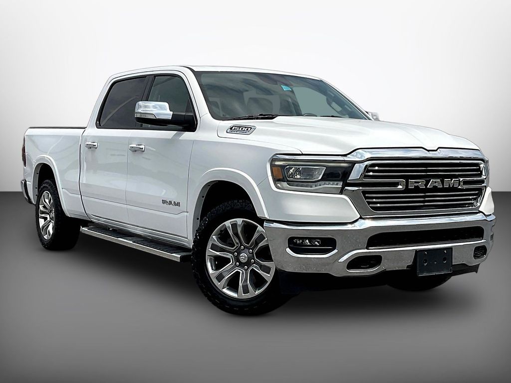 Bright White Clearcoat 2021 RAM 1500 Pickup Truck Four-Wheel Drive 8-Speed Automatic