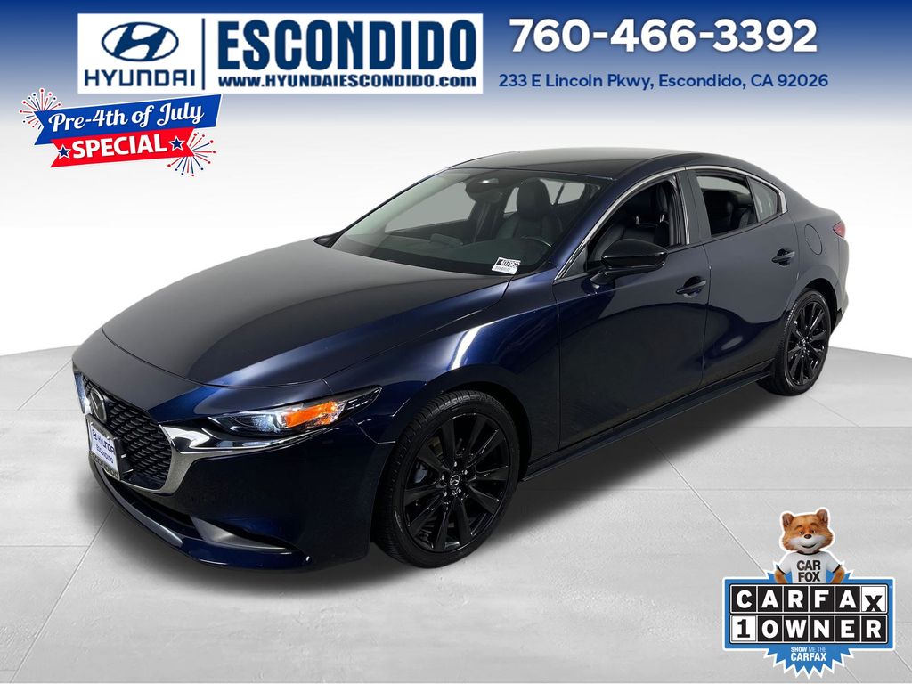 Deep Crystal Blue Mica 2024 Mazda MAZDA3 Sedan Front-Wheel Drive 6-Speed Automatic