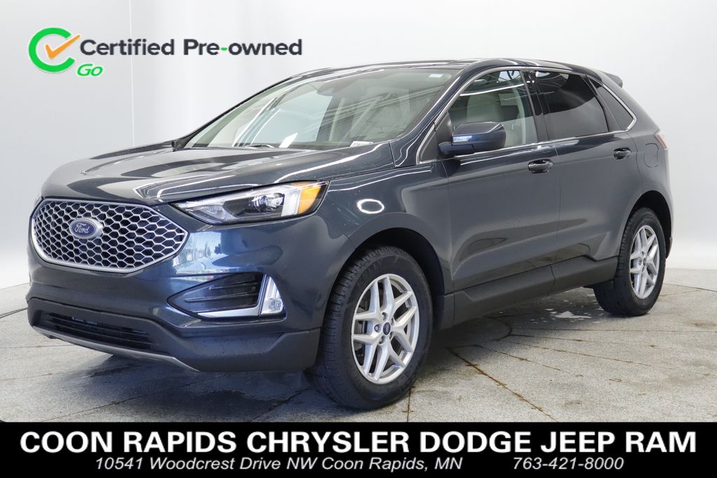 Blue Metallic 2023 Ford Edge SUV / Crossover All-Wheel Drive 8-Speed Automatic