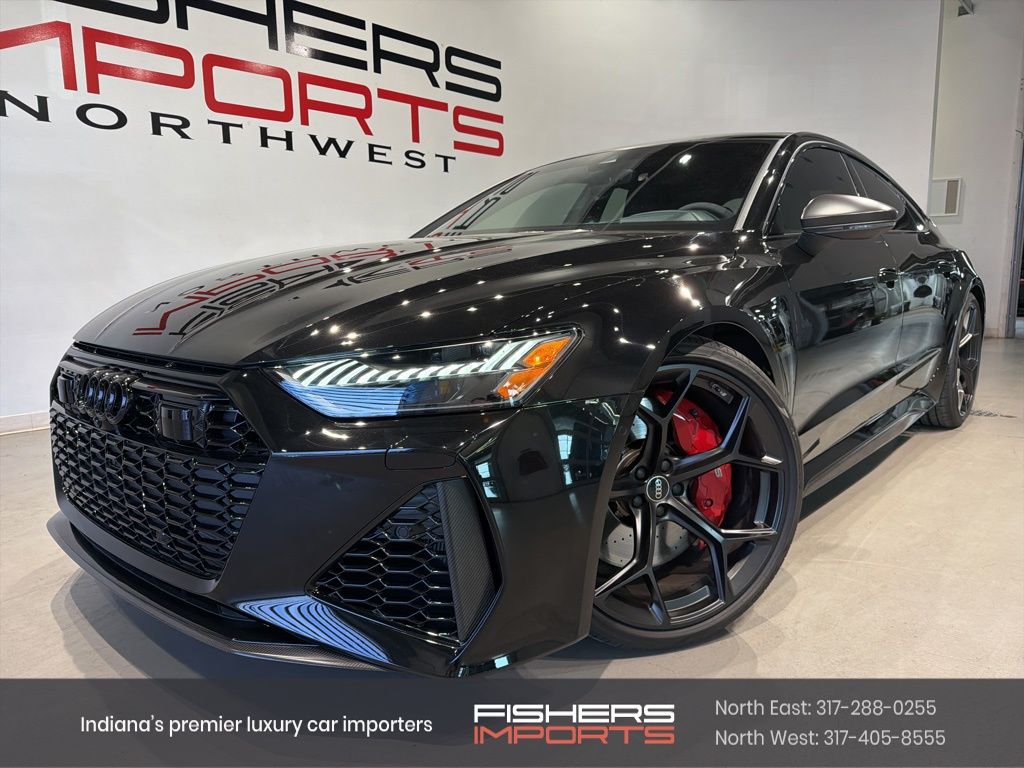 Black 2024 Audi RS 7 4.0T quattro Performance AWD Sedan All-Wheel Drive 8-Speed Automatic