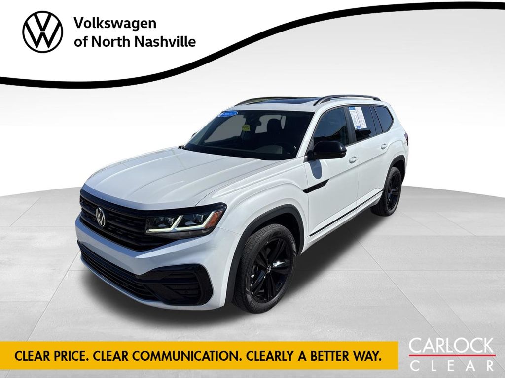 Opal White Pearl 2023 Volkswagen Atlas SUV / Crossover All-Wheel Drive 8-Speed Automatic