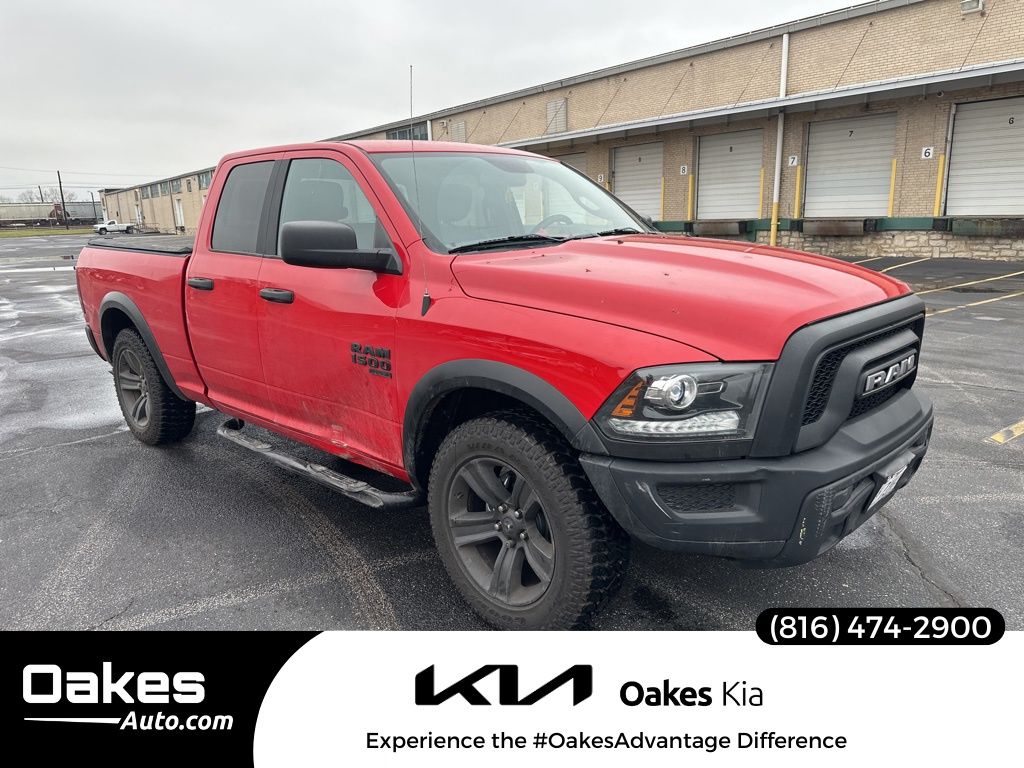 Flame Red Clearcoat 2021 RAM 1500 Classic Warlock Quad Cab 4WD Pickup Truck Four-Wheel Drive 8-Speed Automatic