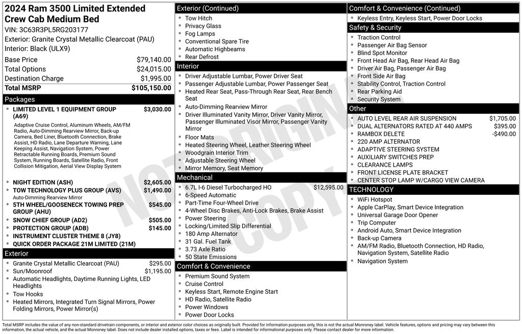 Used Car 2024 Ram 3500  Limited For Sale Under $80,000 In Austin, Texas