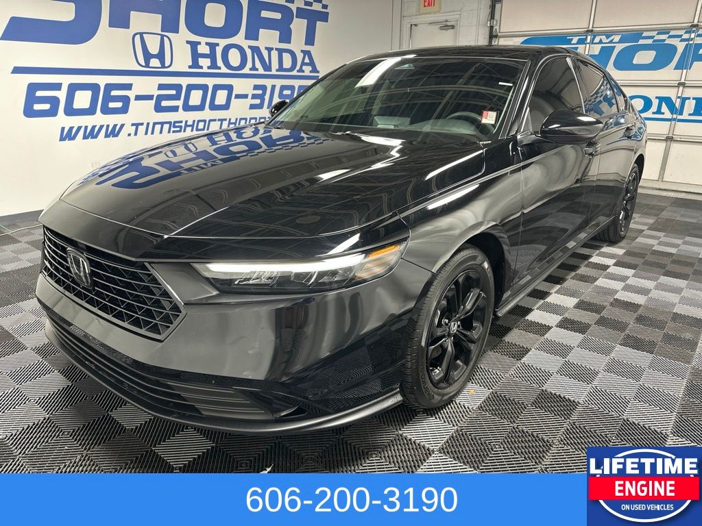 Black 2025 Honda Accord Sedan Front-Wheel Drive Continuously Variable Transmission
