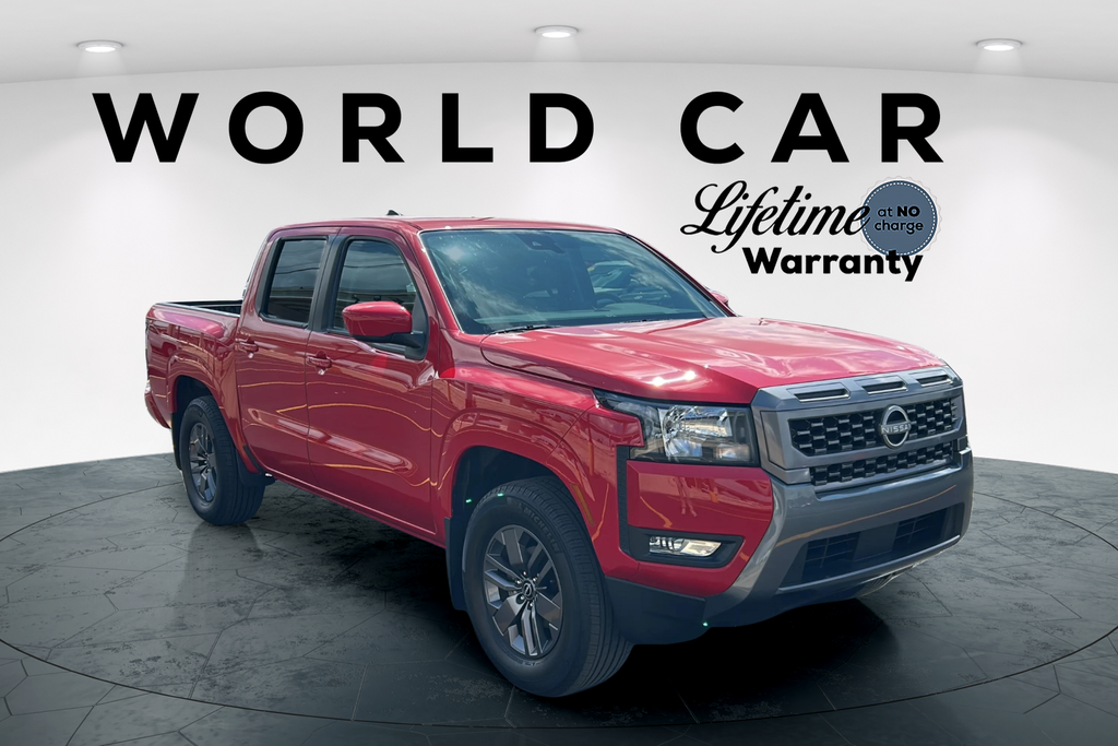 Red Alert 2025 Nissan Frontier Pickup Truck 4X2 9-Speed Automatic Overdrive