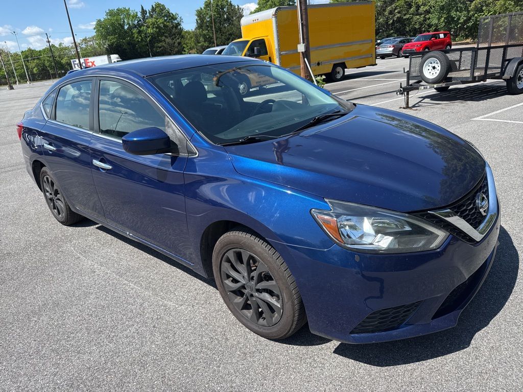 Deep Blue Pearl 2019 Nissan Sentra SV FWD Sedan Front-Wheel Drive Continuously Variable Transmission