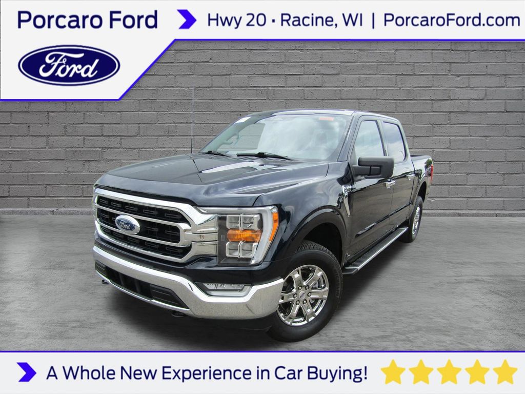 Antimatter Blue Metallic 2023 Ford F-150 Pickup Truck Four-Wheel Drive 10-Speed Automatic