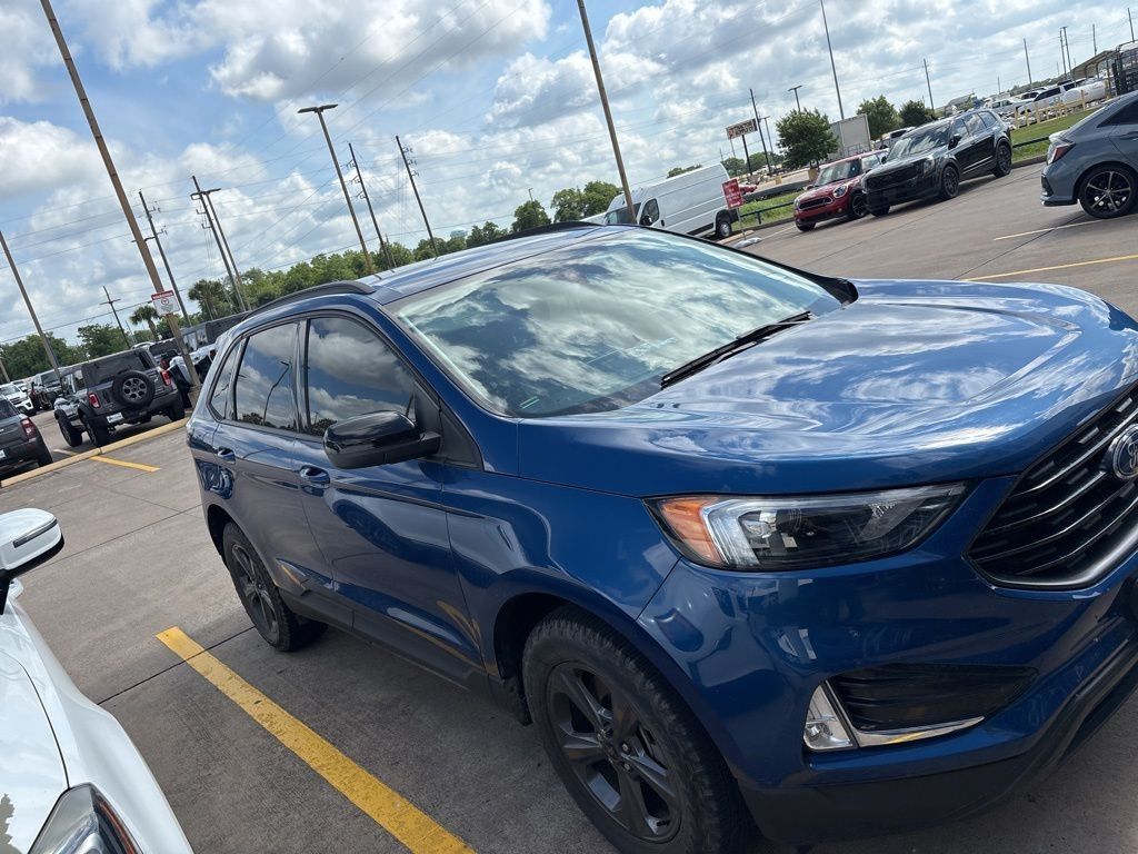 2024 Ford Edge SEL Blue at Texan Dodge Chrysler Jeep Ram