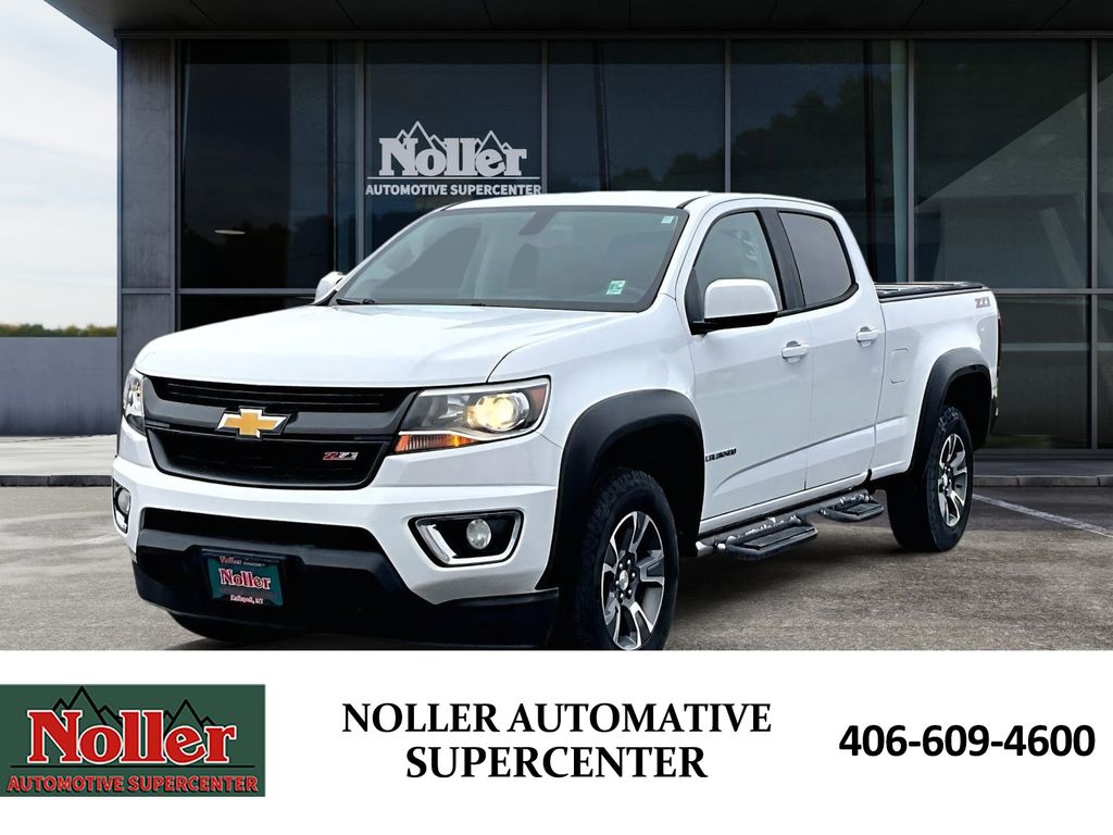 Summit White 2015 Chevrolet Colorado Z71 Crew Cab 4WD Pickup Truck Four-Wheel Drive 6-Speed Automatic