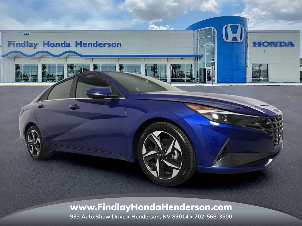 Intense Blue 2021 Hyundai Elantra SEL FWD Sedan Front-Wheel Drive Continuously Variable Transmission