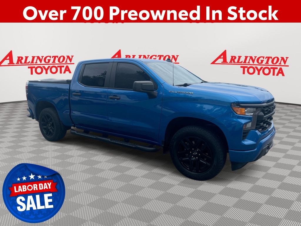 Glacier Blue Metallic 2024 Chevrolet Silverado 1500 Pickup Truck 4X2 8-Speed Automatic