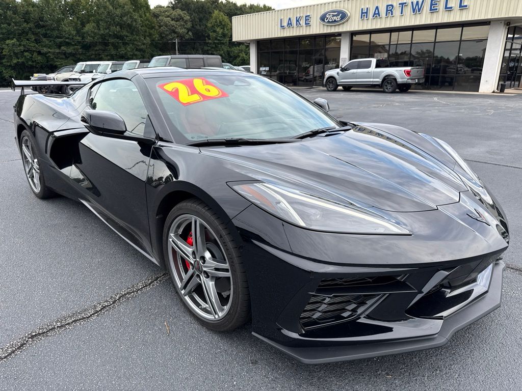 Black 2026 Chevrolet Corvette Coupe Rear-Wheel Drive 8-Speed Dual Clutch