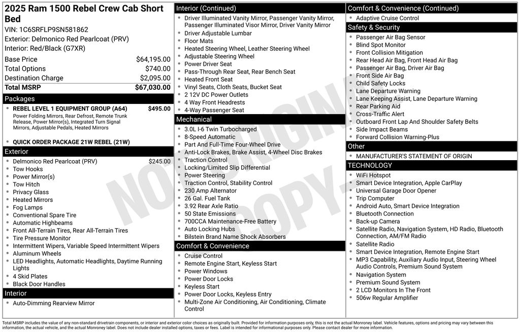 Used 2025 Ram 1500 Truck