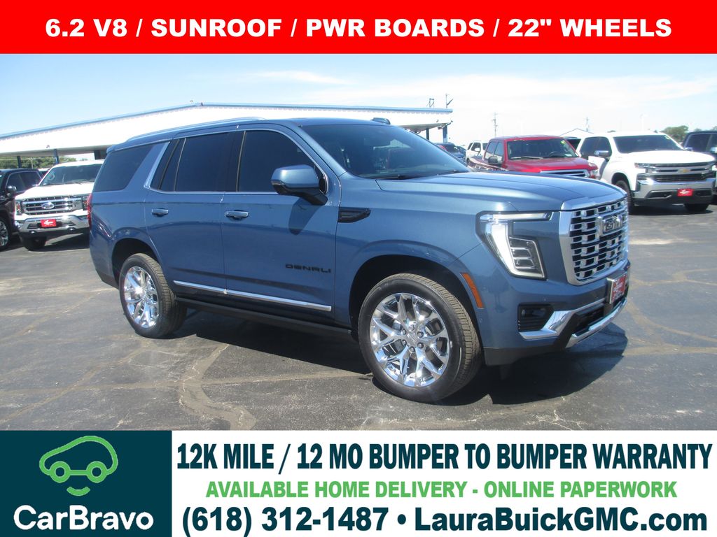 Downpour Metallic 2025 GMC Yukon Denali 4WD SUV / Crossover Four-Wheel Drive