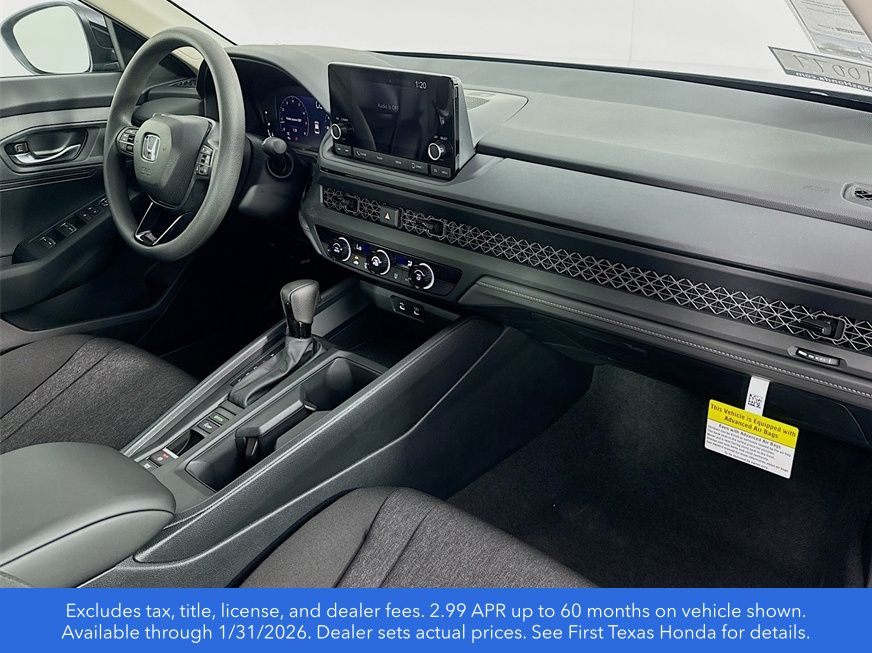 New Car 2025 Honda Accord  Lx For Sale Under $30,000 In Austin, Texas