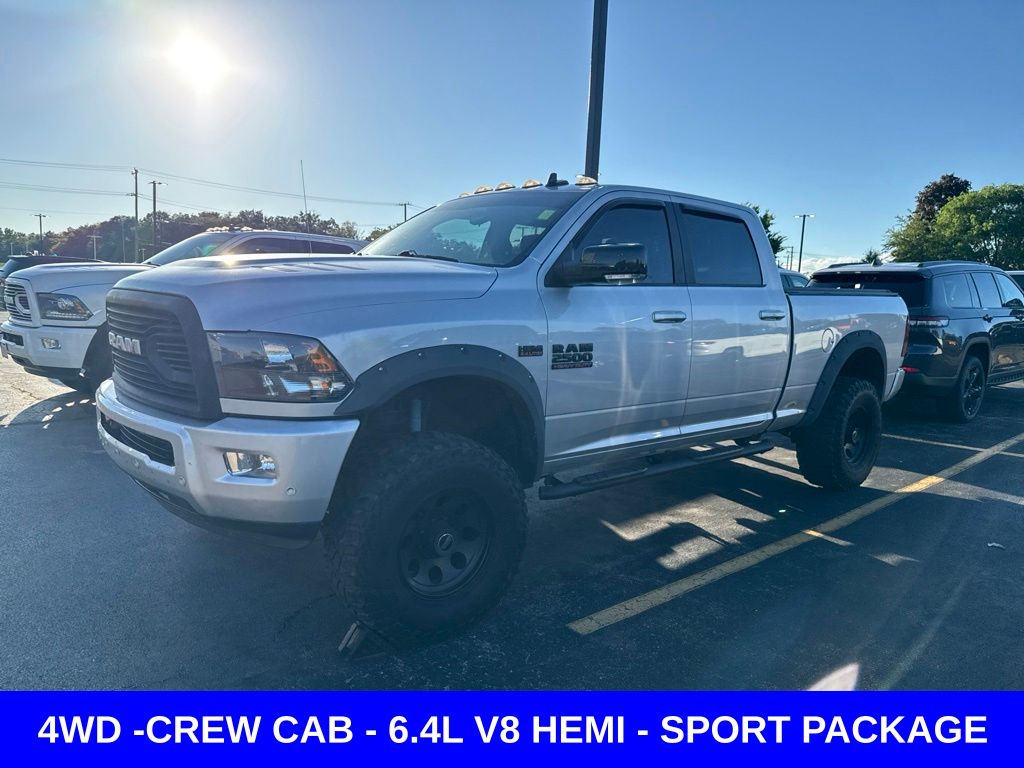 Bright Silver Clearcoat Metallic 2018 RAM 2500 Pickup Truck Four-Wheel Drive 6-Speed Automatic
