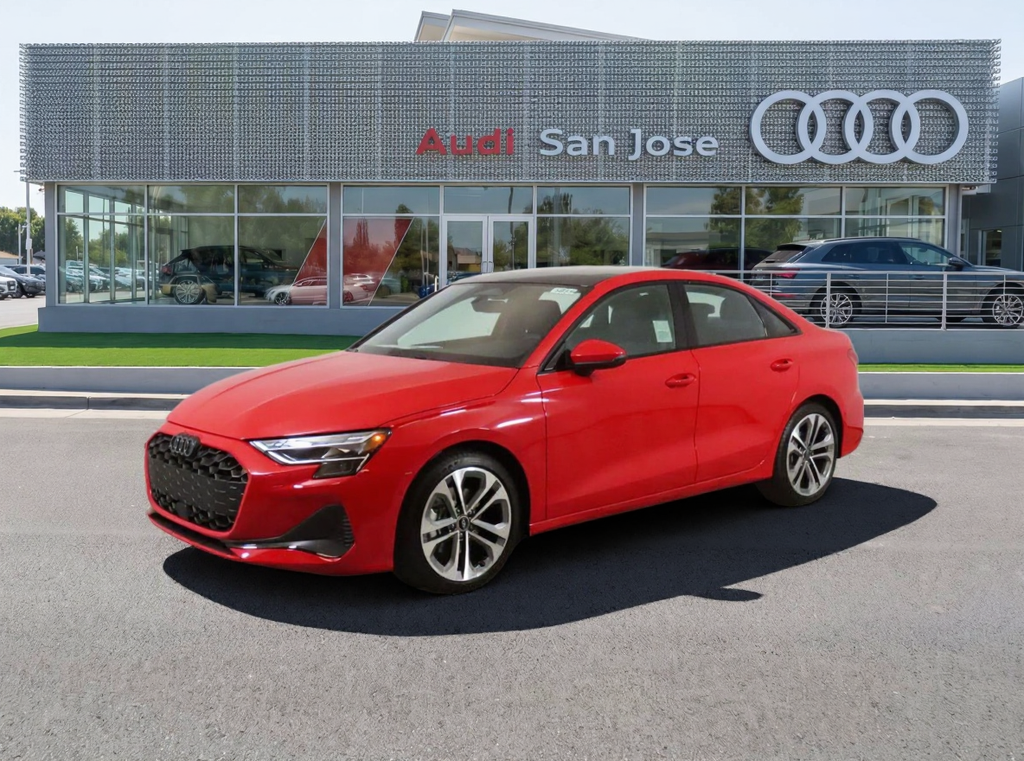 Progressive Red Metallic 2026 Audi A3 Sedan All-Wheel Drive 7-Speed Automatic