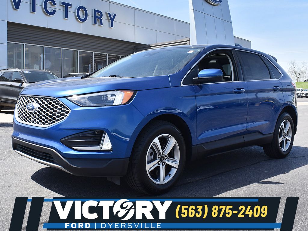Atlas Blue Metallic 2024 Ford Edge SUV / Crossover All-Wheel Drive 8-Speed Automatic