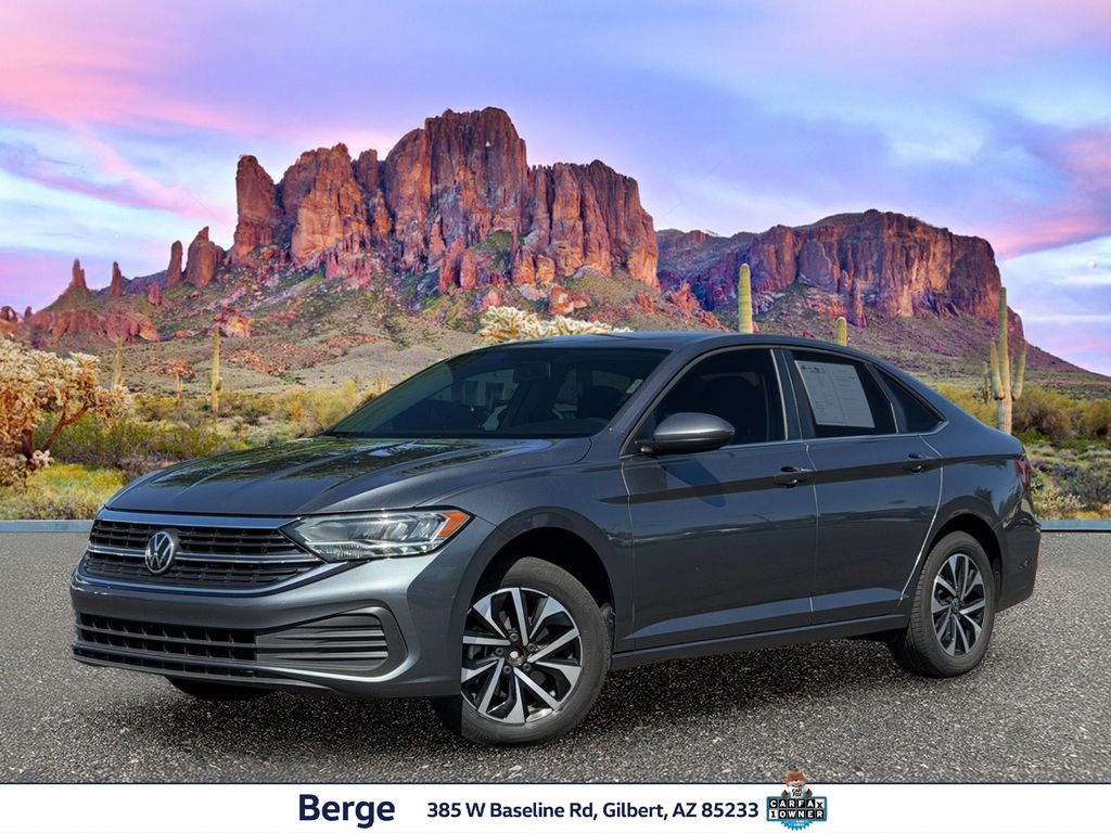 Gray 2022 Volkswagen Jetta 1.5T S FWD Sedan Front-Wheel Drive 8-Speed Automatic