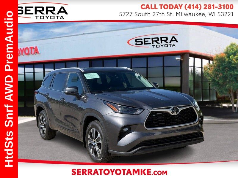 Magnetic Gray Metallic 2023 Toyota Highlander SUV / Crossover All-Wheel Drive 8-Speed Automatic