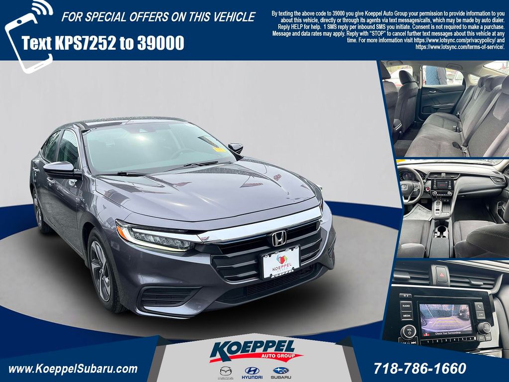 Gray 2019 Honda Insight LX Sedan FWD Sedan Front-Wheel Drive Continuously Variable Transmission
