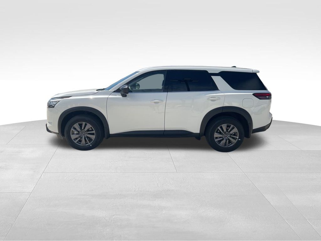 2025 Glacier White Nissan Pathfinder S FWD SUV