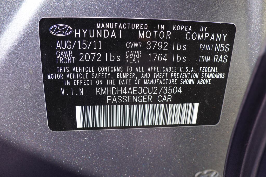 2012 Hyundai Elantra Limited 41