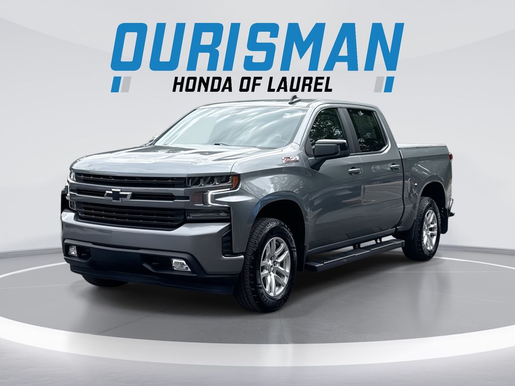 Gray (Satin Steel Metallic) 2021 Chevrolet Silverado 1500 Pickup Truck Four-Wheel Drive 8-Speed Automatic