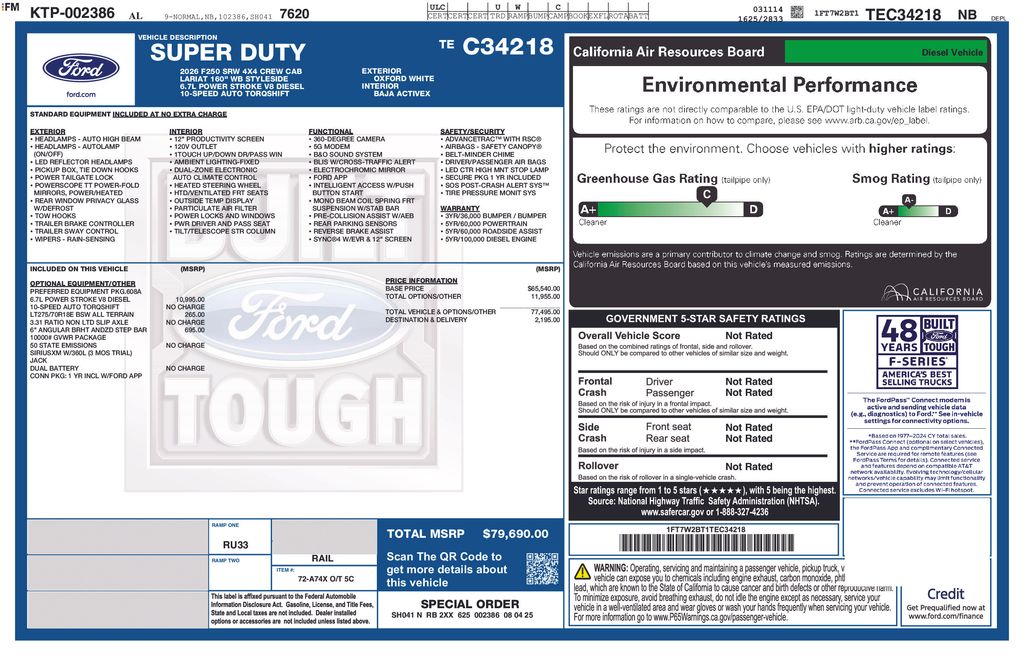 Used 2026 White Ford Lariat image 4