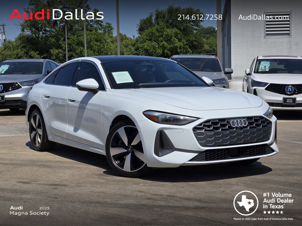Glacier White Metallic 2025 Audi A5 Sedan All-Wheel Drive 7-Speed Automatic