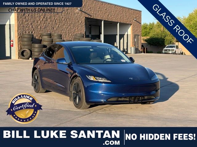 Deep Blue Metallic 2025 Tesla Model 3 Long Range RWD Sedan Rear-Wheel Drive 1-Speed Automatic