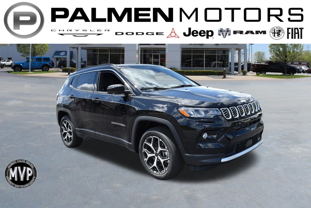 Diamond Black Crystal Pearlcoat 2026 Jeep Compass SUV / Crossover Four-Wheel Drive 8-Speed Automatic