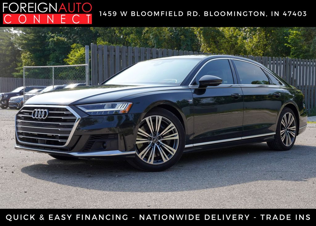Gray Metallic 2021 Audi A8 Sedan All-Wheel Drive 8-Speed Automatic