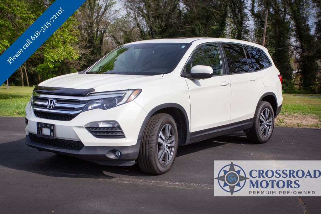 White 2016 Honda Pilot EX-L AWD with RES SUV / Crossover All-Wheel Drive 6-Speed Automatic