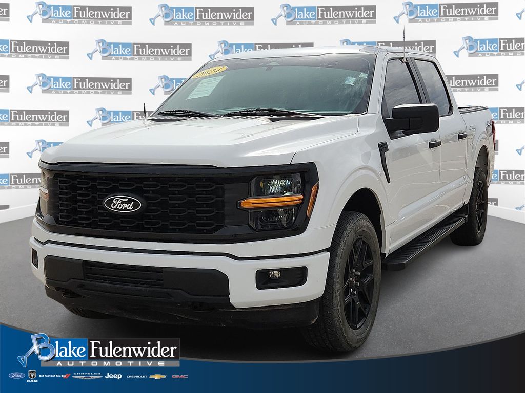 Oxford White 2024 Ford F-150 STX 4dr SuperCrew 4WD Pickup Truck Four-Wheel Drive Automatic