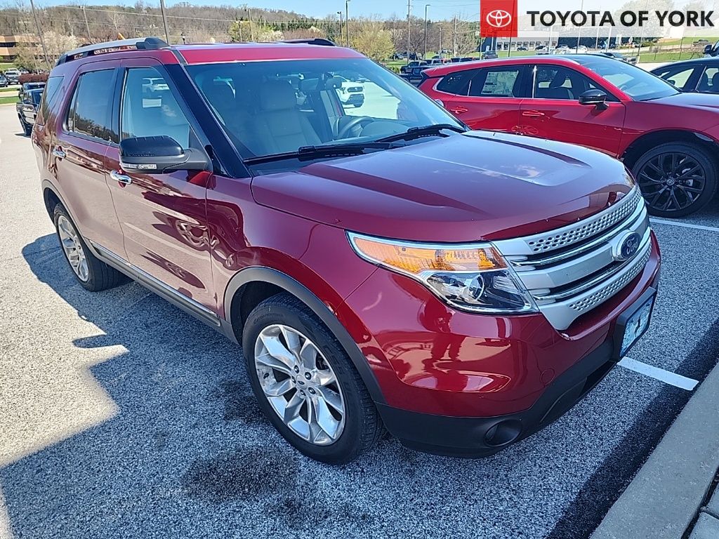 Ruby Red Metallic 2015 Ford Explorer XLT 4WD SUV / Crossover All-Wheel Drive 6-Speed Automatic