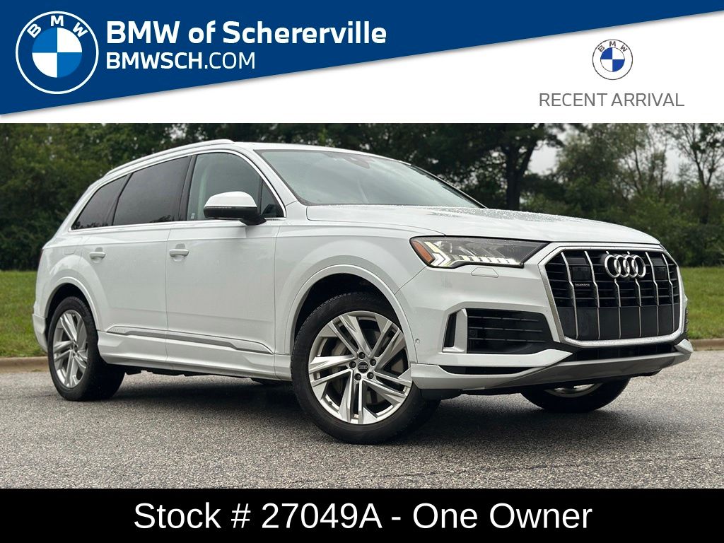 Glacier White Metallic 2023 Audi Q7 SUV / Crossover All-Wheel Drive 8-Speed Automatic